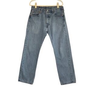 LEVI'S 501 Jeans Men 33X30 Blue Button Fly Classic Basic Normcore Western Retro